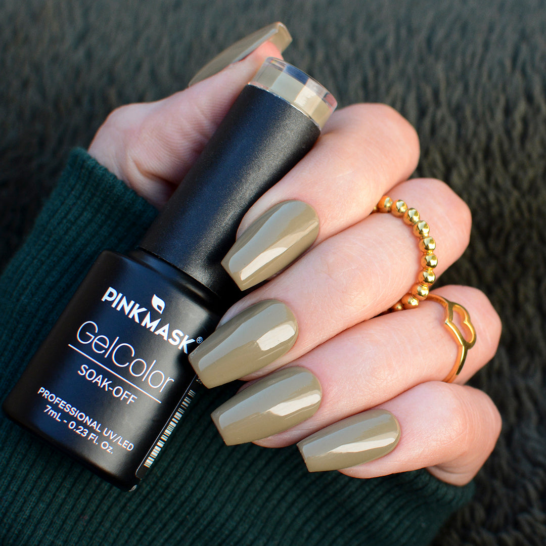 Sage green Pink mask