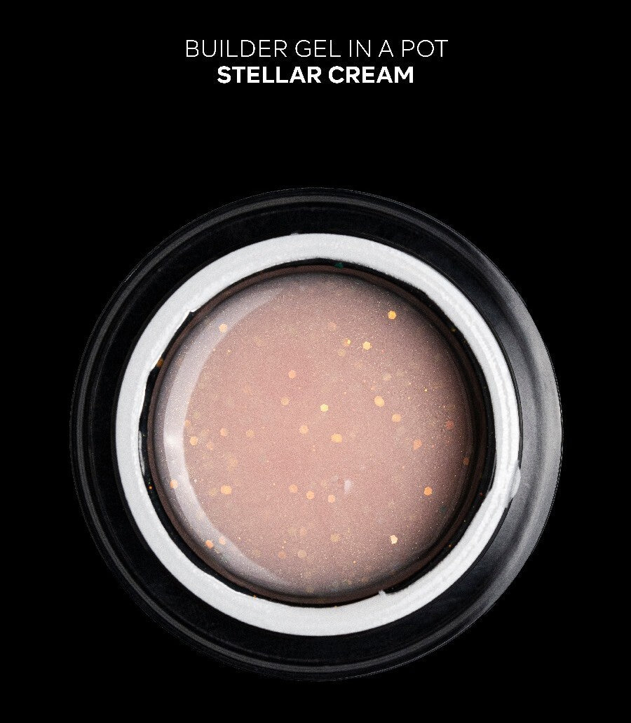 BUILDER GEL EN POTE STELLAR CREAM PINK MASK