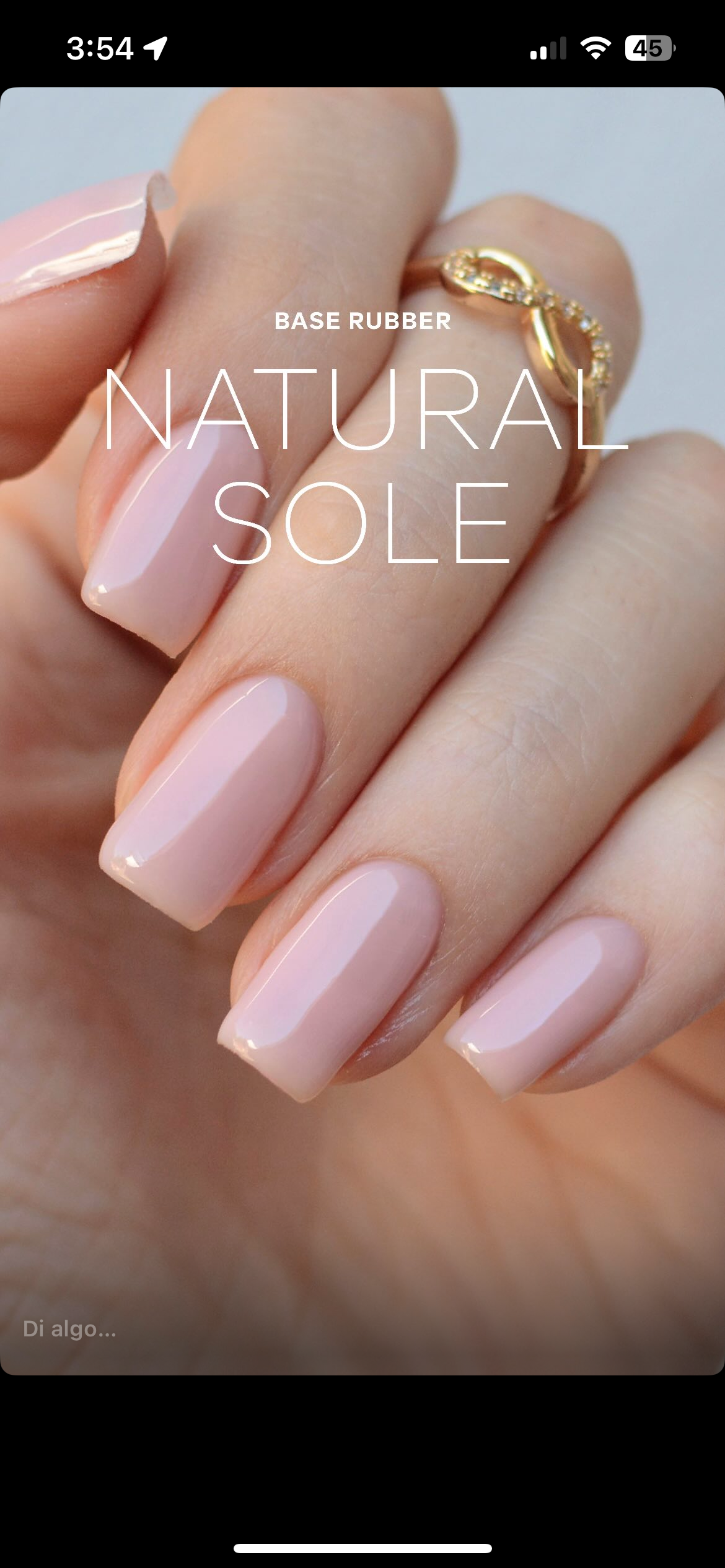 Base coat rubber NATURAL SOLE Pink mask