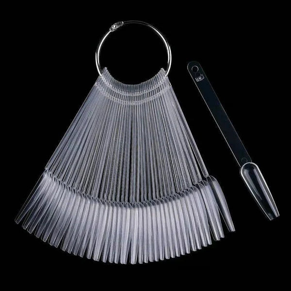 Muestrario coffin largo XL transaparente x50unidades