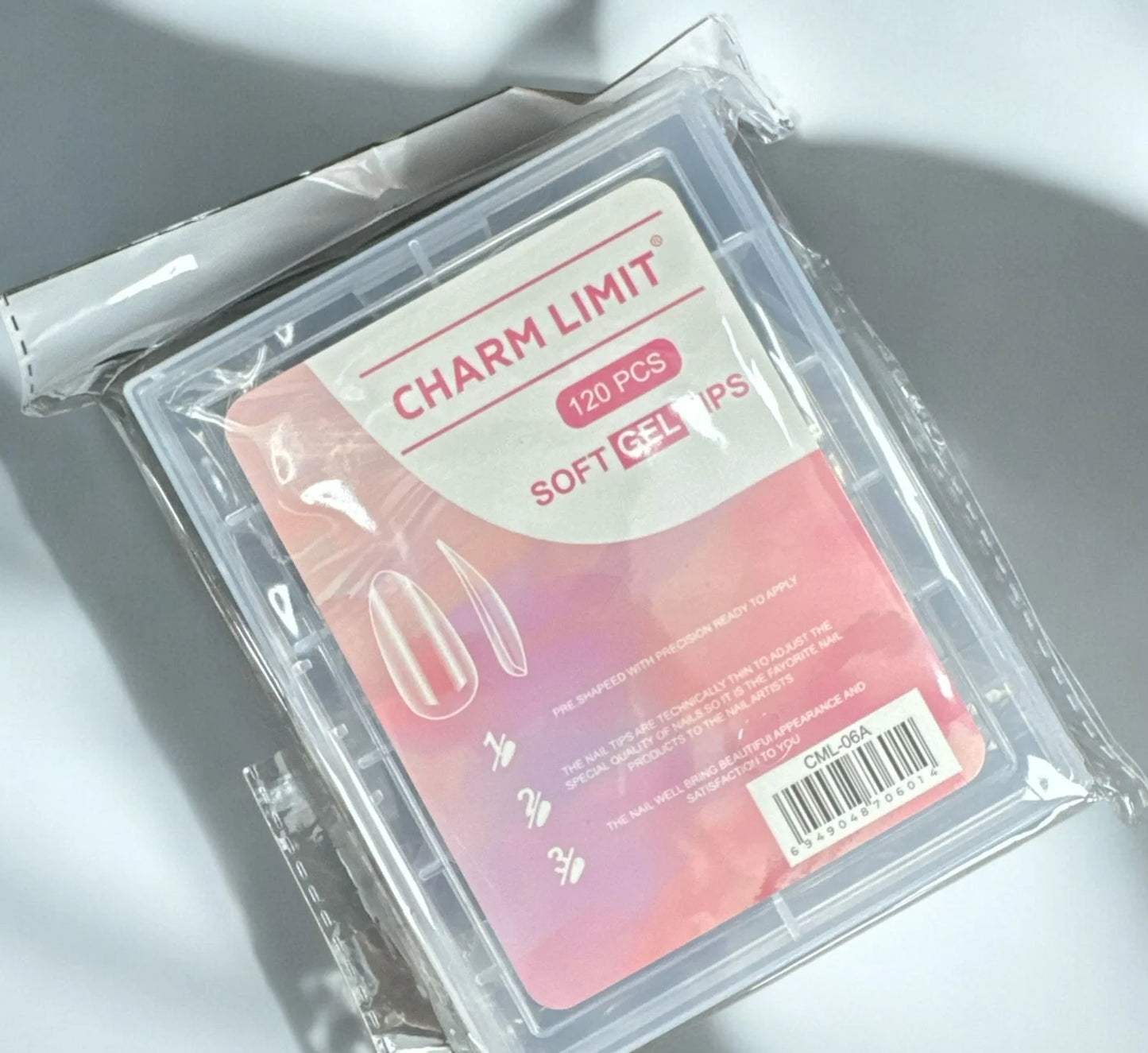 Tips almendra pre limados 120 unidades