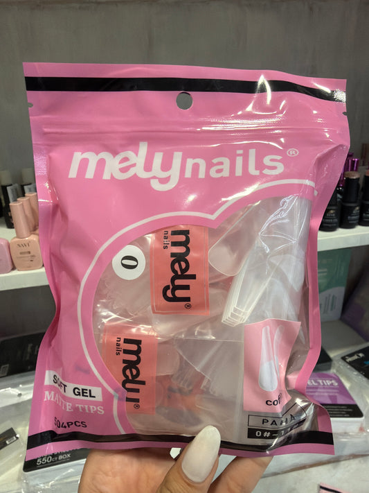 Tips soft gel mely coffin 0-11