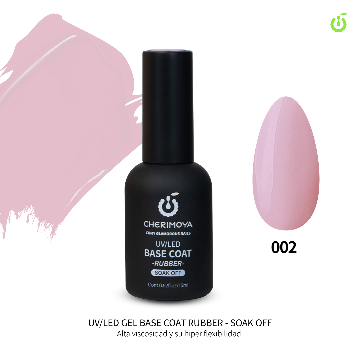 Base Coat  Rubber 002 CHERIMOYA