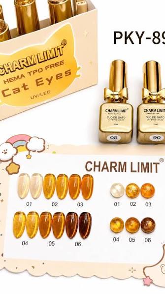 Ojo de gato Charm limit dorado -01