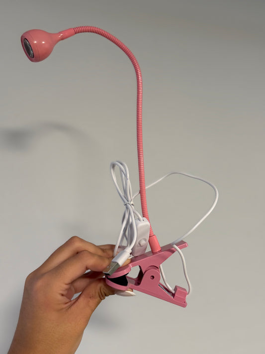 Lámpara para soft gel con clip