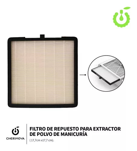 Filtro extractor de cherimoya