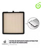 Filtro extractor de cherimoya