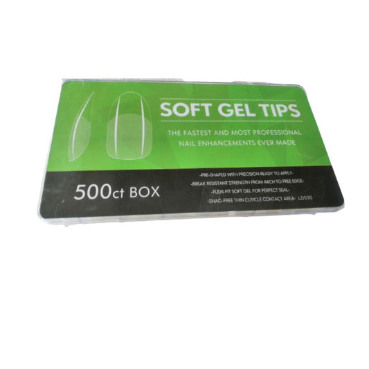 Tips soft gel almendra 500u