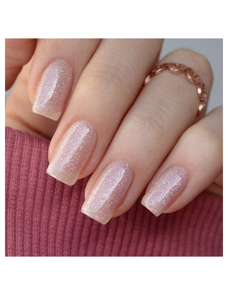 Base coat rubber SPARKLY ROSE-Pink mask