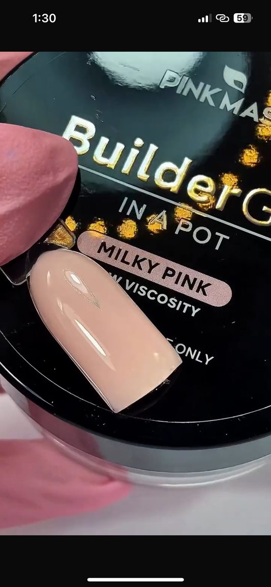 Builder gel en pote 30gr MILKY PINK