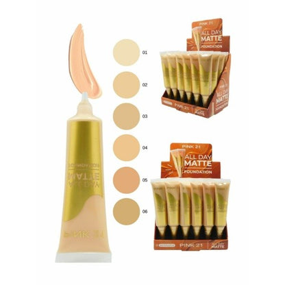 Base Matte Pink 21 tono 03