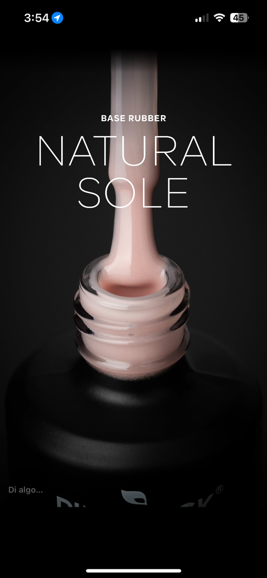 Base coat rubber NATURAL SOLE Pink mask