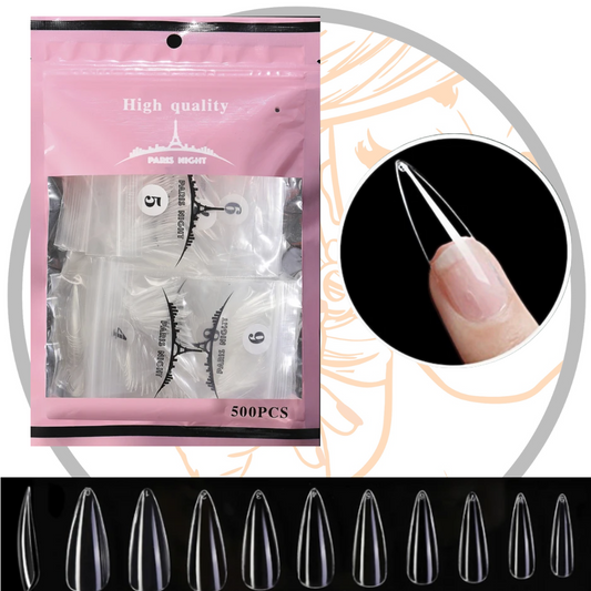 Tips soft gel STILETTO 500u Paris night