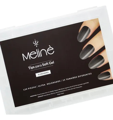 Tips soft gel Meliné ALMENDRA 120 pcs