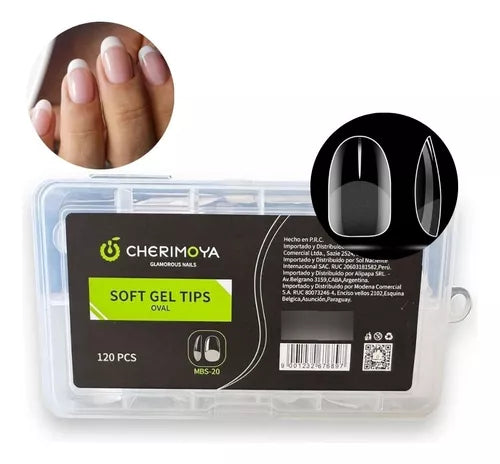 Tips Soft Gel Oval CHERIMOYA 120U