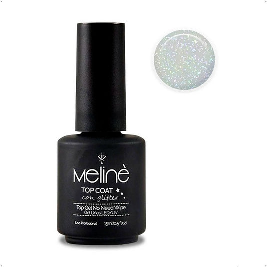 Top glitter meline